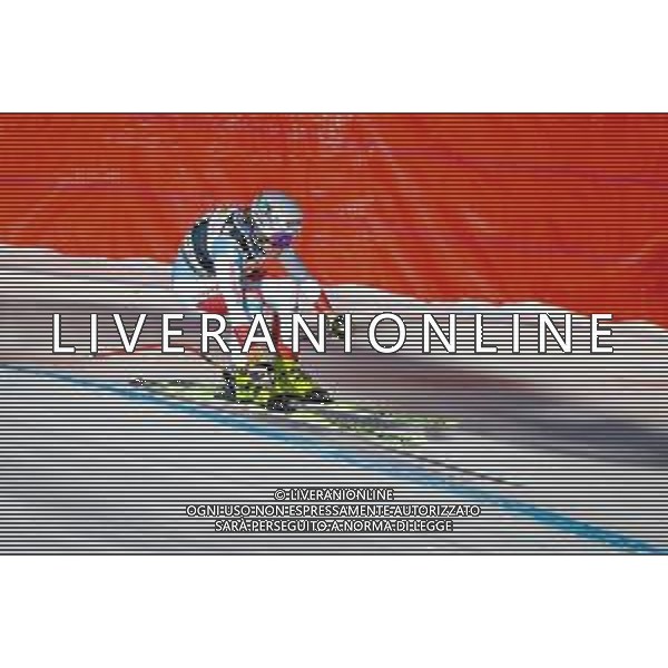 Luca Tedeschi/LMedia - 2022 FIS Ski World Cup - Women\'s Down Hill - alpine ski race January 22 2022 - Olympia slope Cortina d\'Ampezzo, Italy 2022 FIS Ski World Cup - Women\'s Down Hill Photo showing: FLURY Jasmine (SUI) in action @Luca Tedeschi/LiveMedia /AGENZIA ALDO LIVERANI SAS