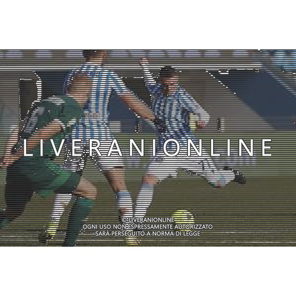 Spal - Pisa Campionato di Calcio Serie BKT 22/01/2022 - nella foto: occasione Federico Viviani(spal ferrara) ©Claudio Zamagni/Agenzia Aldo Liverani during Italian Serie BKT soccer match between Spal and Pisa at Paolo Mazza Stadium in Ferrara on January 22 2022 photo credit by Claudio Zamagni/Aldo Liverani Photo Agency/AGENZIA ALDO LIVERANI SAS