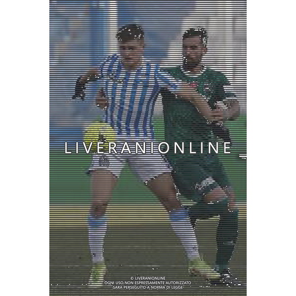 Spal - Pisa Campionato di Calcio Serie BKT 22/01/2022 - nella foto: Lorenzo Colombo (spal ferrara) ©Claudio Zamagni/Agenzia Aldo Liverani during Italian Serie BKT soccer match between Spal and Pisa at Paolo Mazza Stadium in Ferrara on January 22 2022 photo credit by Claudio Zamagni/Aldo Liverani Photo Agency/AGENZIA ALDO LIVERANI SAS