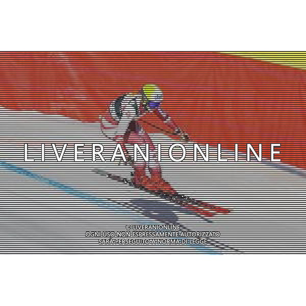 Luca Tedeschi/LMedia - 2022 FIS Ski World Cup - Women\'s Down Hill - alpine ski race January 22 2022 - Olympia slope Cortina d\'Ampezzo, Italy 2022 FIS Ski World Cup - Women\'s Down Hill Photo showing: PUCHNER Mirjam (AUT) in action @Luca Tedeschi/LiveMedia /AGENZIA ALDO LIVERANI SAS