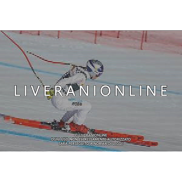 Luca Tedeschi/LMedia - 2022 FIS Ski World Cup - Women\'s Down Hill - alpine ski race January 22 2022 - Olympia slope Cortina d\'Ampezzo, Italy 2022 FIS Ski World Cup - Women\'s Down Hill Photo showing: LEDECKA Ester (CZE) in action @Luca Tedeschi/LiveMedia /AGENZIA ALDO LIVERANI SAS