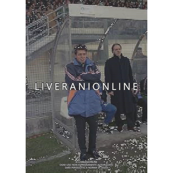 14-12-1997 VENEZIA CAMPIONATO DI CALCIO SERIE B VENEZIA -SALERNITANA 1-3 NELLA FOTO WALTER NOVELLINO ALLENATORE VENEZIA CALCIO E GIUSEPPE MAROTTA AG ALDO LIVERANI SAS