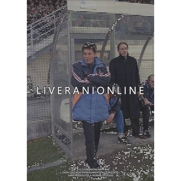 14-12-1997 VENEZIA CAMPIONATO DI CALCIO SERIE B VENEZIA -SALERNITANA 1-3 NELLA FOTO WALTER NOVELLINO ALLENATORE VENEZIA CALCIO E GIUSEPPE MAROTTA AG ALDO LIVERANI SAS