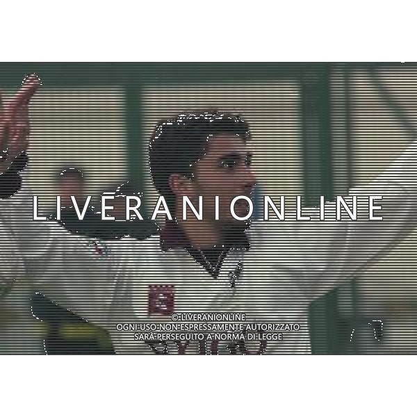 14-12-1997 VENEZIA CAMPIONATO DI CALCIO SERIE B VENEZIA -SALERNITANA 1-3 NELLA FOTO ESULTANZA MARCO DI VAIO AG ALDO LIVERANI SAS