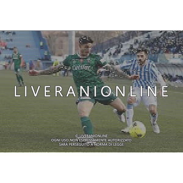 Spal - Pisa Campionato di Calcio Serie BKT 22/01/2022 - nella foto: Mastinu Giuseppe(Pisa Sporting Club 1909) ©Claudio Zamagni/Agenzia Aldo Liverani Mastinu Giuseppe(Pisa Sporting Club 1909) during Italian Serie BKT soccer match between Spal and Pisa at Paolo Mazza Stadium in Ferrara on January 22 2022 photo credit by Claudio Zamagni/Aldo Liverani Photo Agency