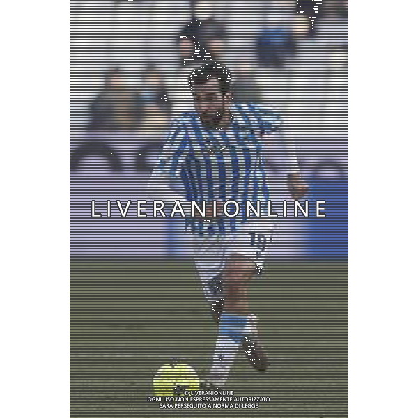 Spal - Pisa Campionato di Calcio Serie BKT 22/01/2022 - nella foto: Mora Luca(Spal ferrara) ©Claudio Zamagni/Agenzia Aldo Liverani during Italian Serie BKT soccer match between Spal and Pisa at Paolo Mazza Stadium in Ferrara on January 22 2022 photo credit by Claudio Zamagni/Aldo Liverani Photo Agency