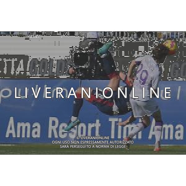 23-1-2022. Cagliari Calcio - ACF Fiorentina. 23° giornata, Serie A 2021-2022. Italia, Sardegna, Cagliari, Stadio Unipol Domus. Salvatore Moi/Aldo Liverani s.a.s. Nella foto: Razvan Marin, Alvaro Odriozola Fiorentina ©MOI/AGENZIA ALDO LIVERANI SAS