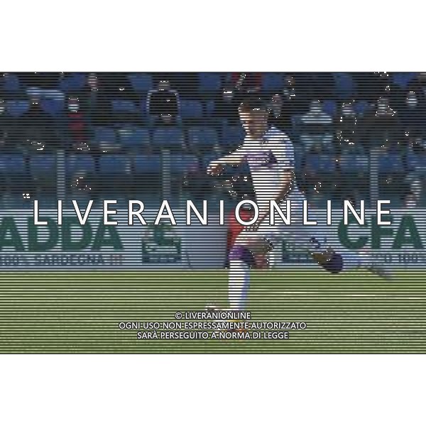 23-1-2022. Cagliari Calcio - ACF Fiorentina. 23° giornata, Serie A 2021-2022. Italia, Sardegna, Cagliari, Stadio Unipol Domus. Salvatore Moi/Aldo Liverani s.a.s. Nella foto: rigore a favore fiorentina contro cagliari tirato da Cristiano Biraghi Fiorentina - che sbaglia e viene parato da radunovic ©MOI/AGENZIA ALDO LIVERANI SAS
