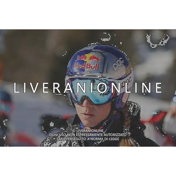 Luca Tedeschi/LMedia - 2022 FIS Ski World Cup - Women Super Giant - alpine ski race January 23 2022 - Olympia slope Cortina Ampezzo, Italy 2022 FIS Ski World Cup - Women Super Giant Photo showing: LEDECKA Ester (CZE) @Luca Tedeschi/LiveMedia AG ALDO LIVERANI SAS