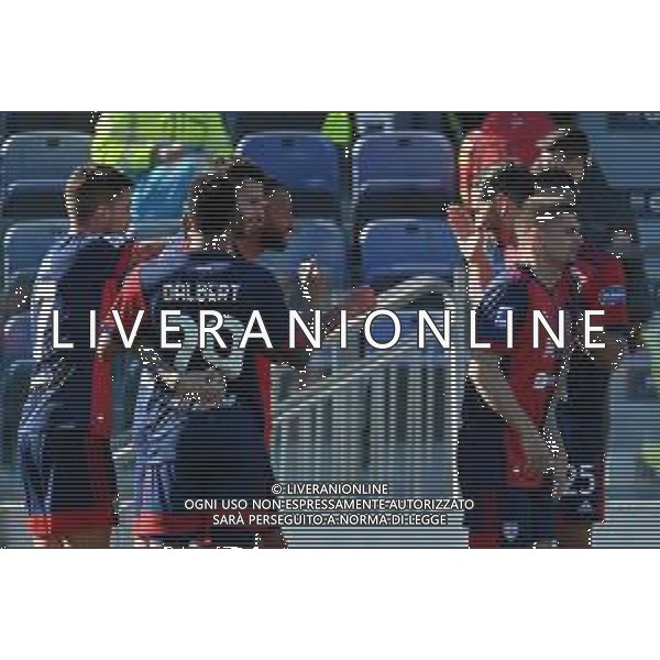 23-1-2022. Cagliari Calcio - ACF Fiorentina. 23° giornata, Serie A 2021-2022. Italia, Sardegna, Cagliari, Stadio Unipol Domus. Salvatore Moi/Aldo Liverani s.a.s. Nella foto: Gol ed esultanza Cagliari in casa contro Fiorentina in casa. Segna: Joao Pedro Cagliari ©MOI/AGENZIA ALDO LIVERANI SAS