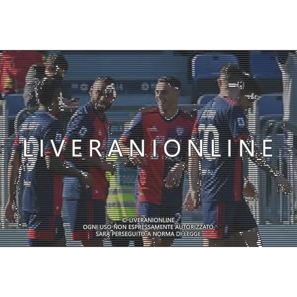 23-1-2022. Cagliari Calcio - ACF Fiorentina. 23° giornata, Serie A 2021-2022. Italia, Sardegna, Cagliari, Stadio Unipol Domus. Salvatore Moi/Aldo Liverani s.a.s. Nella foto: Gol ed esultanza Cagliari in casa contro Fiorentina in casa. Segna: Joao Pedro Cagliari ©MOI/AGENZIA ALDO LIVERANI SAS