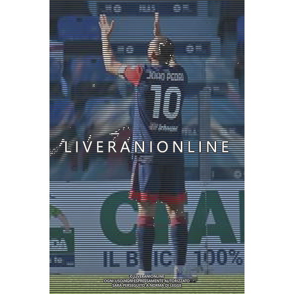 23-1-2022. Cagliari Calcio - ACF Fiorentina. 23° giornata, Serie A 2021-2022. Italia, Sardegna, Cagliari, Stadio Unipol Domus. Salvatore Moi/Aldo Liverani s.a.s. Nella foto: Gol ed esultanza Cagliari in casa contro Fiorentina in casa. Segna: Joao Pedro Cagliari ©MOI/AGENZIA ALDO LIVERANI SAS