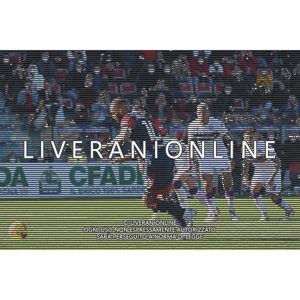 23-1-2022. Cagliari Calcio - ACF Fiorentina. 23° giornata, Serie A 2021-2022. Italia, Sardegna, Cagliari, Stadio Unipol Domus. Salvatore Moi/Aldo Liverani s.a.s. Nella foto: rigore tirato da Joao Pedro Cagliari e parato da Pietro Terracciano Fiorentina ©MOI/AGENZIA ALDO LIVERANI SAS