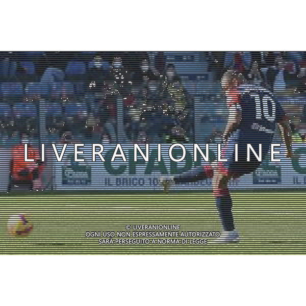 23-1-2022. Cagliari Calcio - ACF Fiorentina. 23° giornata, Serie A 2021-2022. Italia, Sardegna, Cagliari, Stadio Unipol Domus. Salvatore Moi/Aldo Liverani s.a.s. Nella foto: rigore tirato da Joao Pedro Cagliari e parato da Pietro Terracciano Fiorentina ©MOI/AGENZIA ALDO LIVERANI SAS