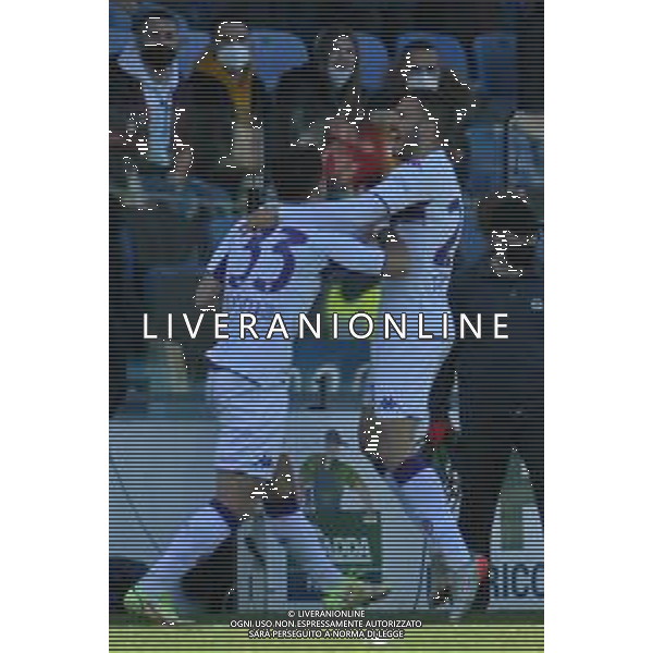 23-1-2022. Cagliari Calcio - ACF Fiorentina. 23° giornata, Serie A 2021-2022. Italia, Sardegna, Cagliari, Stadio Unipol Domus. Salvatore Moi/Aldo Liverani s.a.s. Nella foto: Gol ed esultanza Fiorentina, in trasferta contro Cagliari. Segna: Riccardo Sottil Fiorentina ©MOI/AGENZIA ALDO LIVERANI SAS
