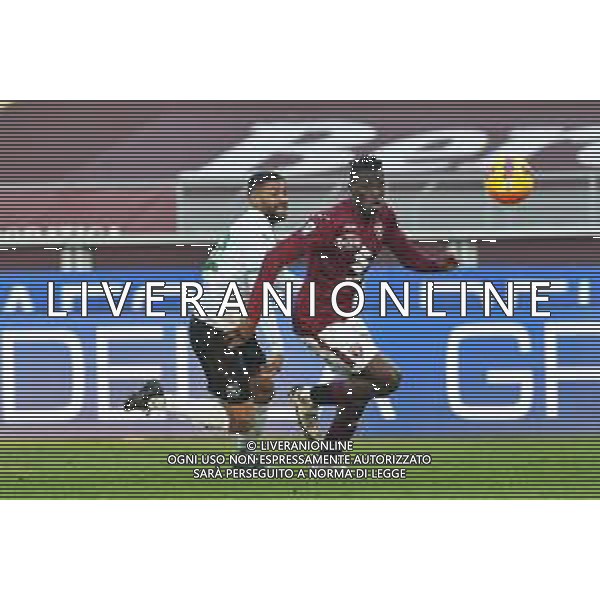 Torino 22.1.2022 Stadio Olimpico Grande Torino ©Alessandro Falzone/Agenzia Aldo Liverani Torino vs Sassuolo Serie A Tim 2021/2022 Nella foto : WILFRIED STEPHANE SINGO-GREGOIRE DEFREL ©TVAF/AGENZIA ALDO LIVERANI SAS