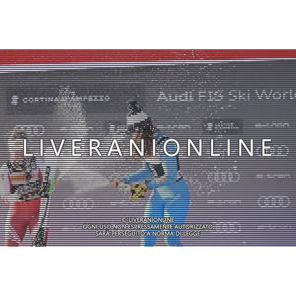 Luca Tedeschi/LMedia - 2022 FIS Ski World Cup - Women Super Giant - alpine ski race January 23 2022 - Olympia slope Cortina Ampezzo, Italy 2022 FIS Ski World Cup - Women Super Giant Photo showing: Elena Curtoni (ITA) @Luca Tedeschi/LiveMedia AG ALDO LIVERANI SAS