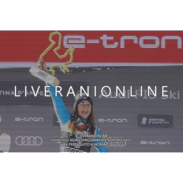 Luca Tedeschi/LMedia - 2022 FIS Ski World Cup - Women Super Giant - alpine ski race January 23 2022 - Olympia slope Cortina Ampezzo, Italy 2022 FIS Ski World Cup - Women Super Giant Photo showing: Elena Curtoni (ITA) @Luca Tedeschi/LiveMedia AG ALDO LIVERANI SAS