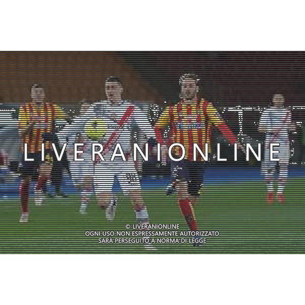 Emmanuele Mastrodonato/LMedia - US Lecce vs US Cremonese - Italian soccer Serie B match 2021/2022 January 23 2022 - Stadio Via del Mare Lecce, Italy US Lecce vs US Cremonese Photo showing: LUCA ZANIMACCHIA (US Cremonese) Antonino Gallo (US Lecce) @Emmanuele Mastrodonato/LiveMedia /AGENZIA ALDO LIVERANI SAS