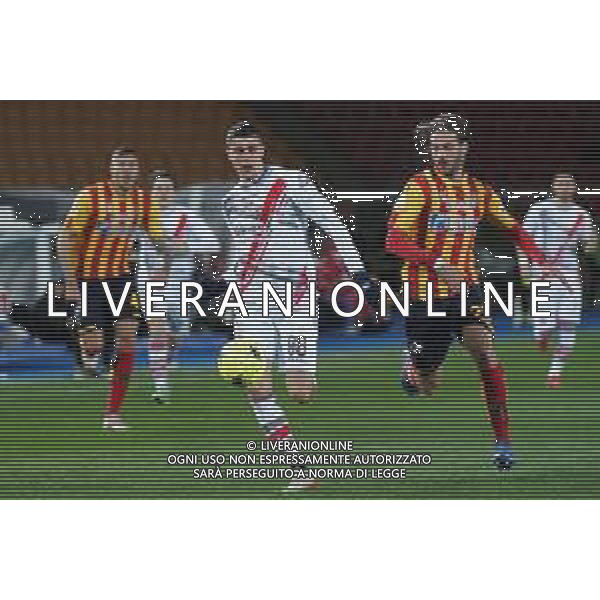 Emmanuele Mastrodonato/LMedia - US Lecce vs US Cremonese - Italian soccer Serie B match 2021/2022 January 23 2022 - Stadio Via del Mare Lecce, Italy US Lecce vs US Cremonese Photo showing: LUCA ZANIMACCHIA (US Cremonese) and Antonino Gallo (US Lecce) @Emmanuele Mastrodonato/LiveMedia /AGENZIA ALDO LIVERANI SAS