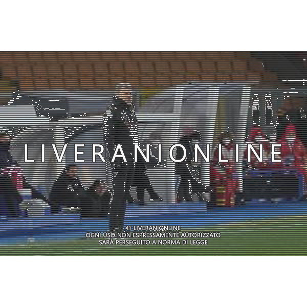 Emmanuele Mastrodonato/LMedia - US Lecce vs US Cremonese - Italian soccer Serie B match 2021/2022 January 23 2022 - Stadio Via del Mare Lecce, Italy US Lecce vs US Cremonese Photo showing: coach Marco Baroni (US Lecce) @Emmanuele Mastrodonato/LiveMedia /AGENZIA ALDO LIVERANI SAS