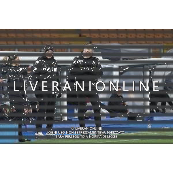 Emmanuele Mastrodonato/LMedia - US Lecce vs US Cremonese - Italian soccer Serie B match 2021/2022 January 23 2022 - Stadio Via del Mare Lecce, Italy US Lecce vs US Cremonese Photo showing: coach Marco Baroni (US Lecce) @Emmanuele Mastrodonato/LiveMedia /AGENZIA ALDO LIVERANI SAS