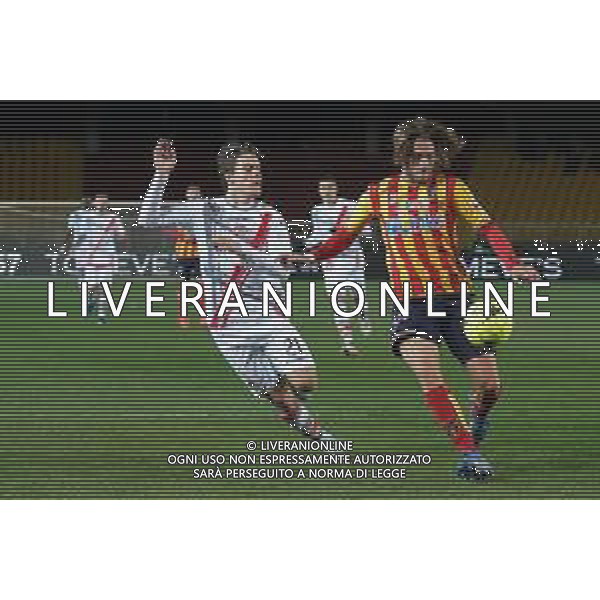 Emmanuele Mastrodonato/LMedia - US Lecce vs US Cremonese - Italian soccer Serie B match 2021/2022 January 23 2022 - Stadio Via del Mare Lecce, Italy US Lecce vs US Cremonese Photo showing: Antonino Gallo (US Lecce) and NICOL√í FAGIOLI (US Cremonese) @Emmanuele Mastrodonato/LiveMedia /AGENZIA ALDO LIVERANI SAS