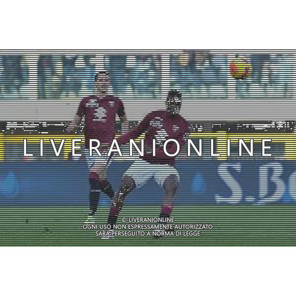 Torino 22.1.2022 Stadio Olimpico Grande Torino ©Alessandro Falzone/Agenzia Aldo Liverani Torino vs Sassuolo Serie A Tim 2021/2022 Nella foto : Wilfried Stephane Singo-Sasa Lukic ©TVAF/AGENZIA ALDO LIVERANI SAS