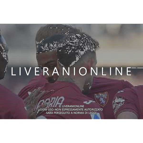 Torino 22.1.2022 Stadio Olimpico Grande Torino ©Alessandro Falzone/Agenzia Aldo Liverani Torino vs Sassuolo Serie A Tim 2021/2022 Nella foto : Esultanza gol di Antonio Sanabria con Bremer ©TVAF/AGENZIA ALDO LIVERANI SAS