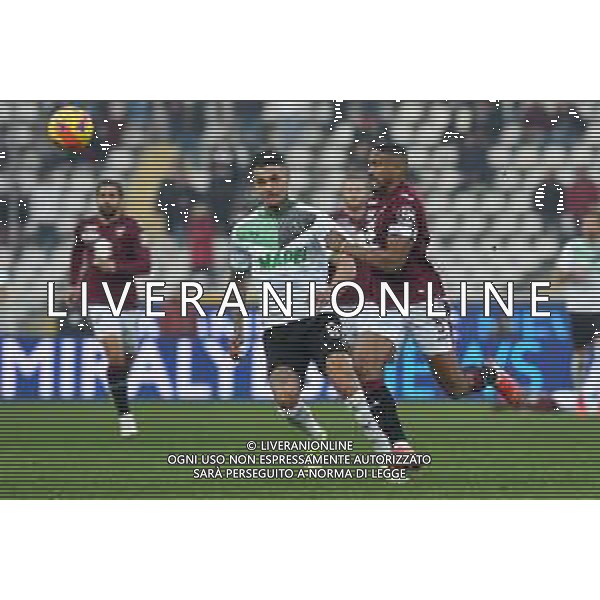 Torino 22.1.2022 Stadio Olimpico Grande Torino ©Alessandro Falzone/Agenzia Aldo Liverani Torino vs Sassuolo Serie A Tim 2021/2022 Nella foto : Gianluca Scamacca-Bremer ©TVAF/AGENZIA ALDO LIVERANI SAS