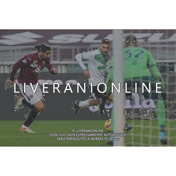 Torino 22.1.2022 Stadio Olimpico Grande Torino ©Alessandro Falzone/Agenzia Aldo Liverani Torino vs Sassuolo Serie A Tim 2021/2022 Nella foto : Domenico Berardi assist gol ©TVAF/AGENZIA ALDO LIVERANI SAS
