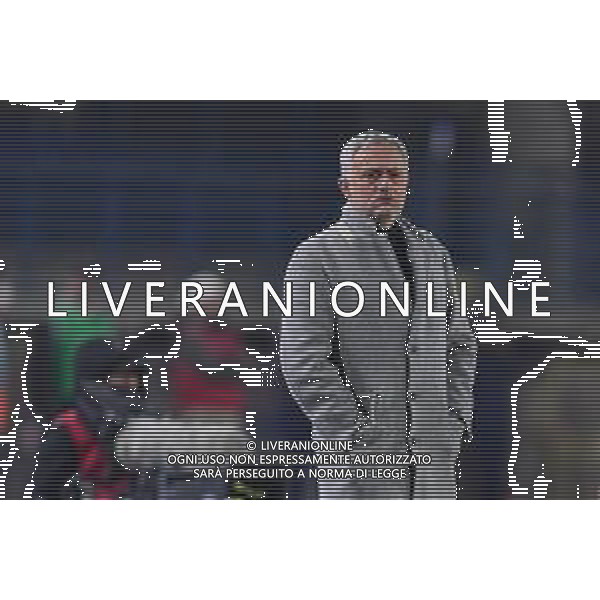 Lisa Guglielmi/LMedia - Empoli FC vs AS Roma - italian soccer Serie A match 2021/2022 January 23 2022 - Carlo Castellani stadium Empoli, Italy Empoli FC vs AS Roma Photo showing: Jose Mourinho (Head Coach Roma) @Lisa Guglielmi/LiveMedia /AGENZIA ALDO LIVERANI SAS