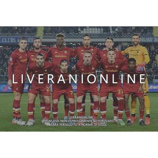 Lisa Guglielmi/LMedia - Empoli FC vs AS Roma - italian soccer Serie A match 2021/2022 January 23 2022 - Carlo Castellani stadium Empoli, Italy Empoli FC vs AS Roma Photo showing: Line-up Roma - formazione squadra @Lisa Guglielmi/LiveMedia /AGENZIA ALDO LIVERANI SAS