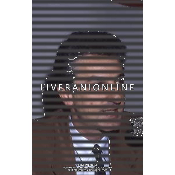 RETROSPETTIVA UGO FINETTI POLITICO NELLA FOTO UGO FINETTI A MILANO NELL\'ANNO 1987 AG ALDO LIVERANI SAS
