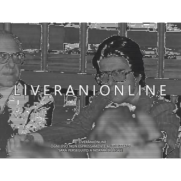 RETROSPETTICA CARLO BONOMI INDUSTRIALE NELLA FOTO CARLO BONOMI IN TRIBUNALE A MILANO PER IL CRAC DEL BANCO AMBROSIANO NELL\'ANNO 1980 AG ALDO LIVERANI SAS