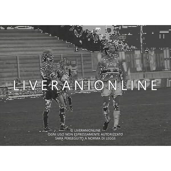 12-02-1992 GENOVA QUARTI DI FINALE DI ANDATA DI COPPA ITALIA SAMPDORIA-ROMA 1-0 NELLA FOTORUDY VOELLER E ALESSANDRO MANNINI AG ALDO LIVERANI SAS