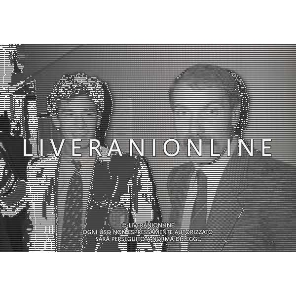 RETROSPETTIVA GIANLUCA VIALLI CALCIATORE NELLA FOTO GIANLUCA VIALLI CON ROMEO BENETTI ALLA FESTA DEL COMPLEANNO DI ENZO BEARZOT NELL\'ANNO 1985 A MILANO AG ALDO LIVERANI SAS
