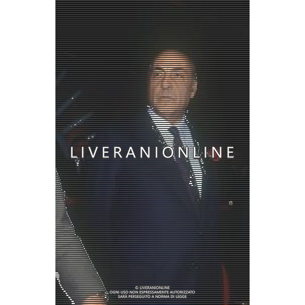 RETROSPETTIVA ANTONIO CARIGLIA POLITICO NELLA FOTO ANTONIO CARIGLIA A RIMINI AL CONGRESSO DEL PARTITO SOCIALISTA DEMOCRATICO PSDI NELL\'ANNO 1989 AG ALDO LIVERANI SAS