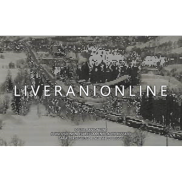 1984 DOGANA AL MONTE BIANCO FILA DI TIR PER LO SCIOPERO DEI DOGANIERI AG ALDO LIVERANI SAS