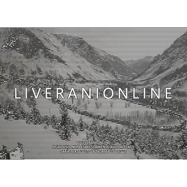 1984 DOGANA AL MONTE BIANCO FILA DI TIR PER LO SCIOPERO DEI DOGANIERI AG ALDO LIVERANI SAS