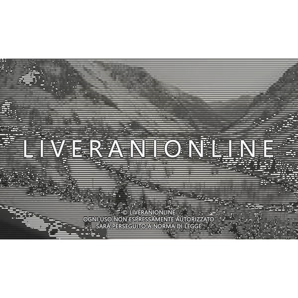 1984 DOGANA AL MONTE BIANCO FILA DI TIR PER LO SCIOPERO DEI DOGANIERI AG ALDO LIVERANI SAS