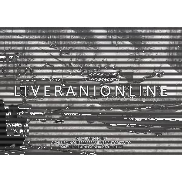 1984 DOGANA AL MONTE BIANCO FILA DI TIR PER LO SCIOPERO DEI DOGANIERI AG ALDO LIVERANI SAS