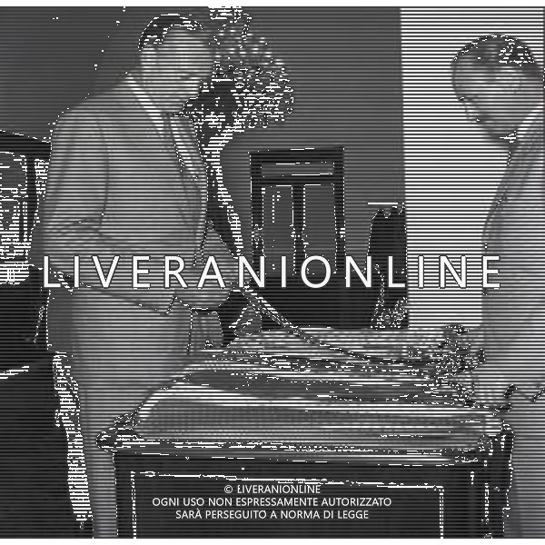 RETROSPETTIVA GARY COOPER ATTORE NELLA FOTO GARY COOPER A ROMA NELL\'ANNO 1950 AG ALDO LIVERANI SAS