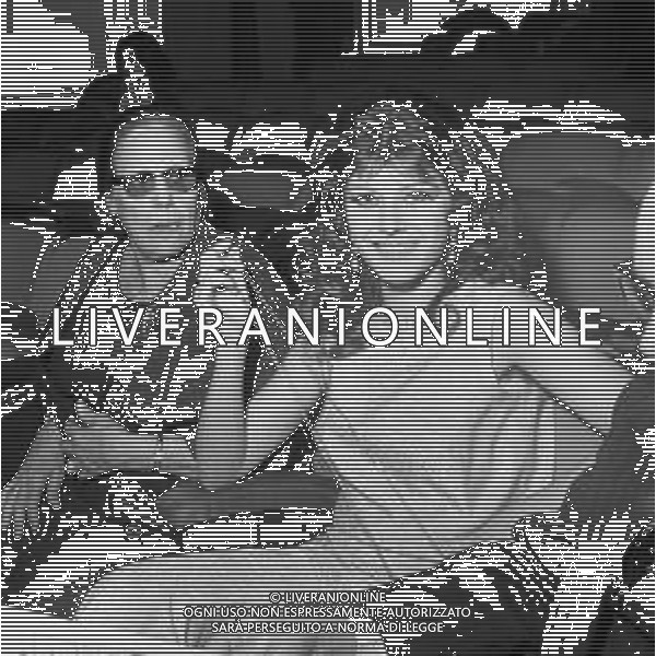 RETROSPETTIVA CLAUDIA MORI ATTRICE E CANTANTE NELLA FOTO A SANREMO NEL 1966 CON GIUDITTA CELENTANO MADRE DEL MARITO ADRIANO ©Archivio Giovanni Liverani/AGENZIA ALDO LIVERANI SAS