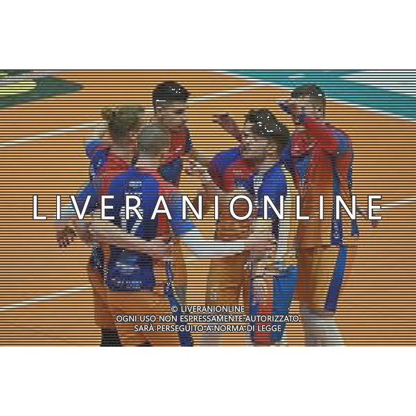 ¬© TVRG esultanza Monza dopo un punto Vero Volley Monza vs Allianz Milano Campionato SuperLega Credem Banca - 15a giornata Monza 26-01-2022 Arena di Monza foto Roberto Garavaglia/ag. Aldo Liverani sas/AGENZIA ALDO LIVERANI SAS