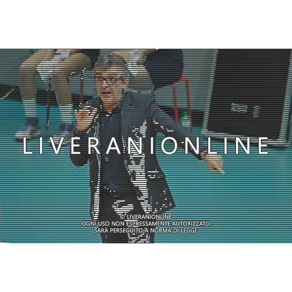¬© TVRG Massimo Eccheli allenatore Monza Vero Volley Monza vs Allianz Milano Campionato SuperLega Credem Banca - 15a giornata Monza 26-01-2022 Arena di Monza foto Roberto Garavaglia/ag. Aldo Liverani sas/AGENZIA ALDO LIVERANI SAS