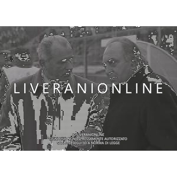 RETROSPETTIVA CORRADO FERLAINO PRESIDENTE NAPOLI CALCIO NELLA FOTO CORRADO FERLAINO PRESIDENTE NAPOLI CALCIO CON L\'ALLENATORE VUJADIN BOSKOV NELL\'ANNO 1995-1996 AG ALDO LIVERANI SAS