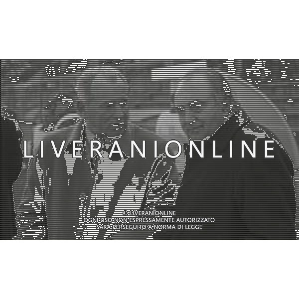 RETROSPETTIVA CORRADO FERLAINO PRESIDENTE NAPOLI CALCIO NELLA FOTO CORRADO FERLAINO PRESIDENTE NAPOLI CALCIO CON L\'ALLENATORE VUJADIN BOSKOV NELL\'ANNO 1995-1996 AG ALDO LIVERANI SAS