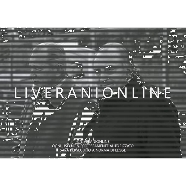 RETROSPETTIVA CORRADO FERLAINO PRESIDENTE NAPOLI CALCIO NELLA FOTO CORRADO FERLAINO PRESIDENTE NAPOLI CALCIO CON L\'ALLENATORE VUJADIN BOSKOV NELL\'ANNO 1995-1996 AG ALDO LIVERANI SAS