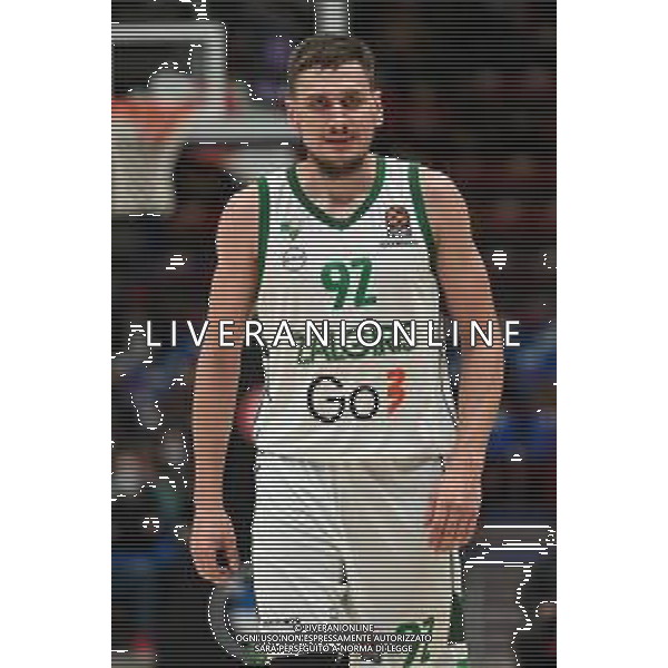 © TVRG Edgaras Ulanovas (Zalgiris Kaunas) AX Armani Exchange Milano vs Zalgiris Kaunas Turkish Airlines EuroLeague - 23a giornata regular season Assago (MI) 28-01-2022 Mediolanum Forum foto Roberto Garavaglia/ag. Aldo Liverani sas